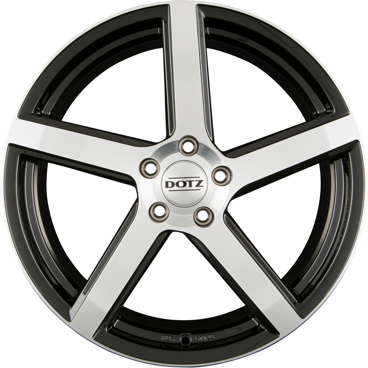 Dotz CP5 DARK - Black Polished Alufelge 9.5x19 Zoll ET40 LK 5x120 ML72.6