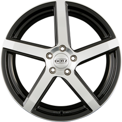 Dotz CP5 DARK - Black Polished Alufelge 9.5x19 Zoll ET40 LK 5x120 ML72.6