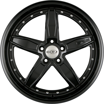 Dotz SP5 BLACK EDITION - Black Matt Alufelge 8x18 Zoll ET35 LK 5x112 ML70.1