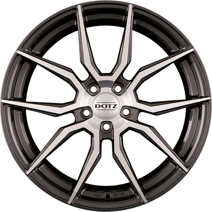 Dotz Misano DARK Gunmetal Polished Alufelge 7.5x17 Zoll ET48 LK 5x112 ML70.1