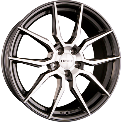 Dotz Misano DARK Gunmetal Polished Alufelge 7.5x17 Zoll ET48 LK 5x112 ML70.1 – Bild 2