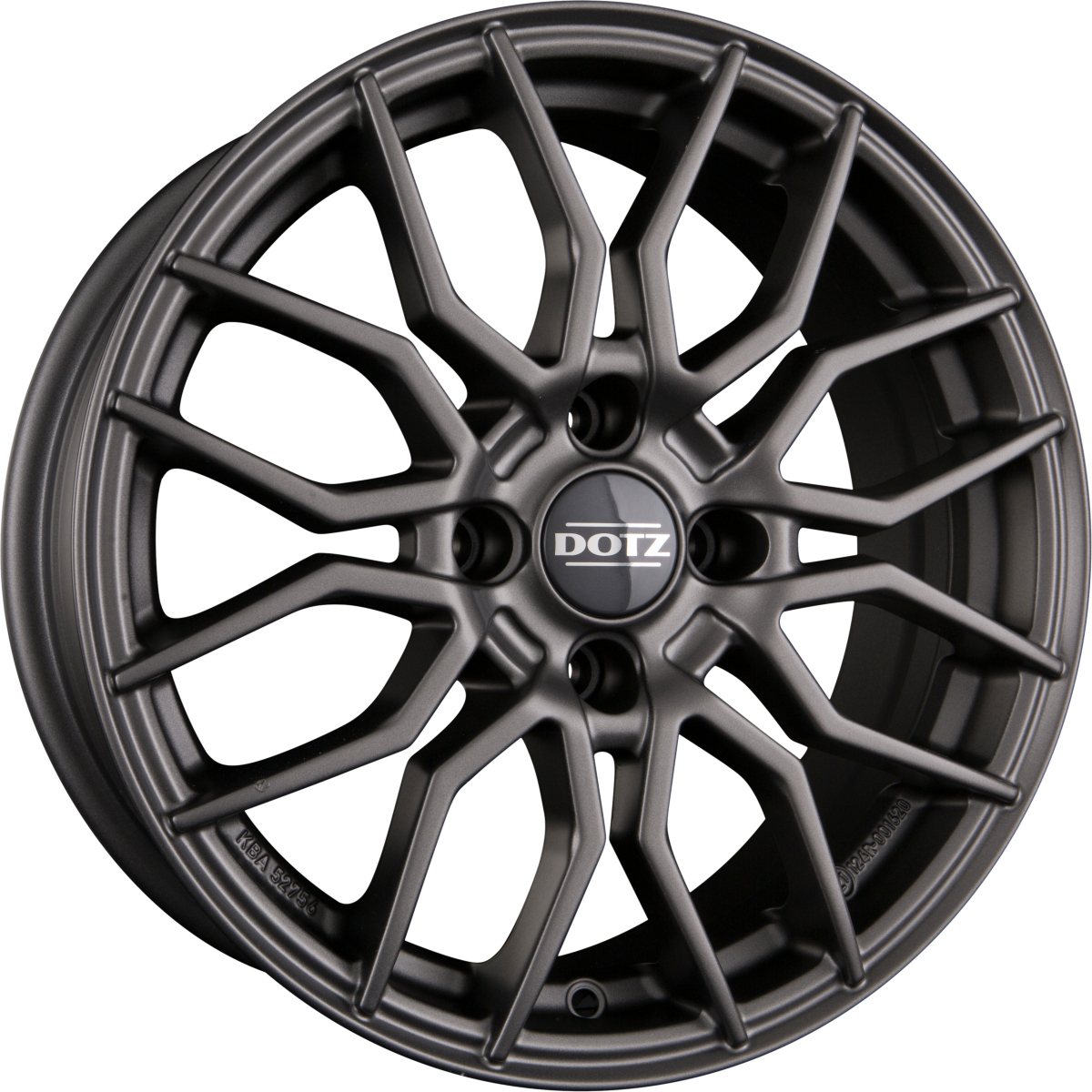 Dotz Limerock GREY - Gunmetal Alufelge 6.5x16 Zoll ET35 LK 4x100 ML60.1 – Bild 2
