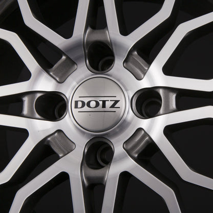 Dotz Limerock DARK - Gunmetal Frontpoliert Alufelge 7x17 Zoll ET44 LK 4x100 ML60.1 – Bild 5