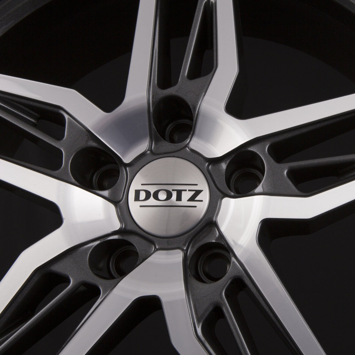 Dotz Interlagos DARK - Gunmetal Frontpoliert Alufelge 7.5x17 Zoll ET48 LK 5x114.3 ML71.6 – Bild 4