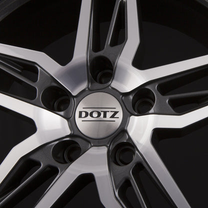 Dotz Interlagos DARK - Gunmetal Frontpoliert Alufelge 7.5x17 Zoll ET48 LK 5x114.3 ML71.6 – Bild 4