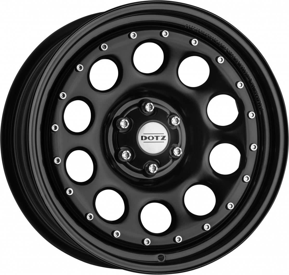 Dotz Modular Beadlock black 18Z (ohne Nabenbecher) Stahlfelge 7.5x18 Zoll ET18 LK 6x114.3 ML66 – Bild 1