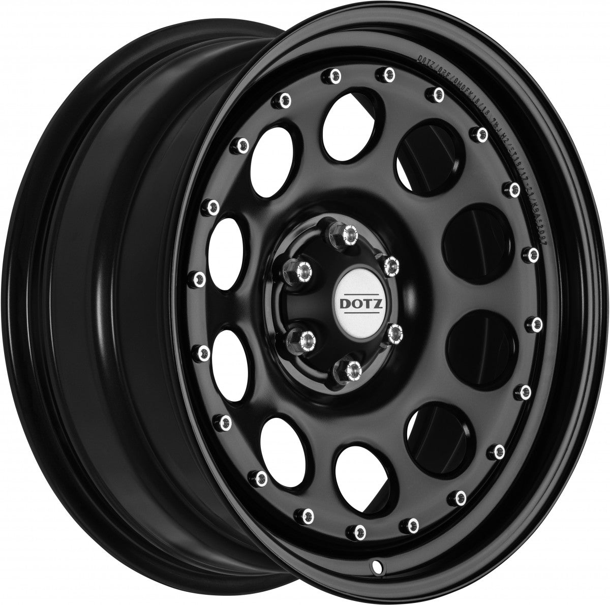 Dotz Modular Beadlock black 18Z (ohne Nabenbecher) Stahlfelge 7.5x18 Zoll ET18 LK 6x114.3 ML66 – Bild 3