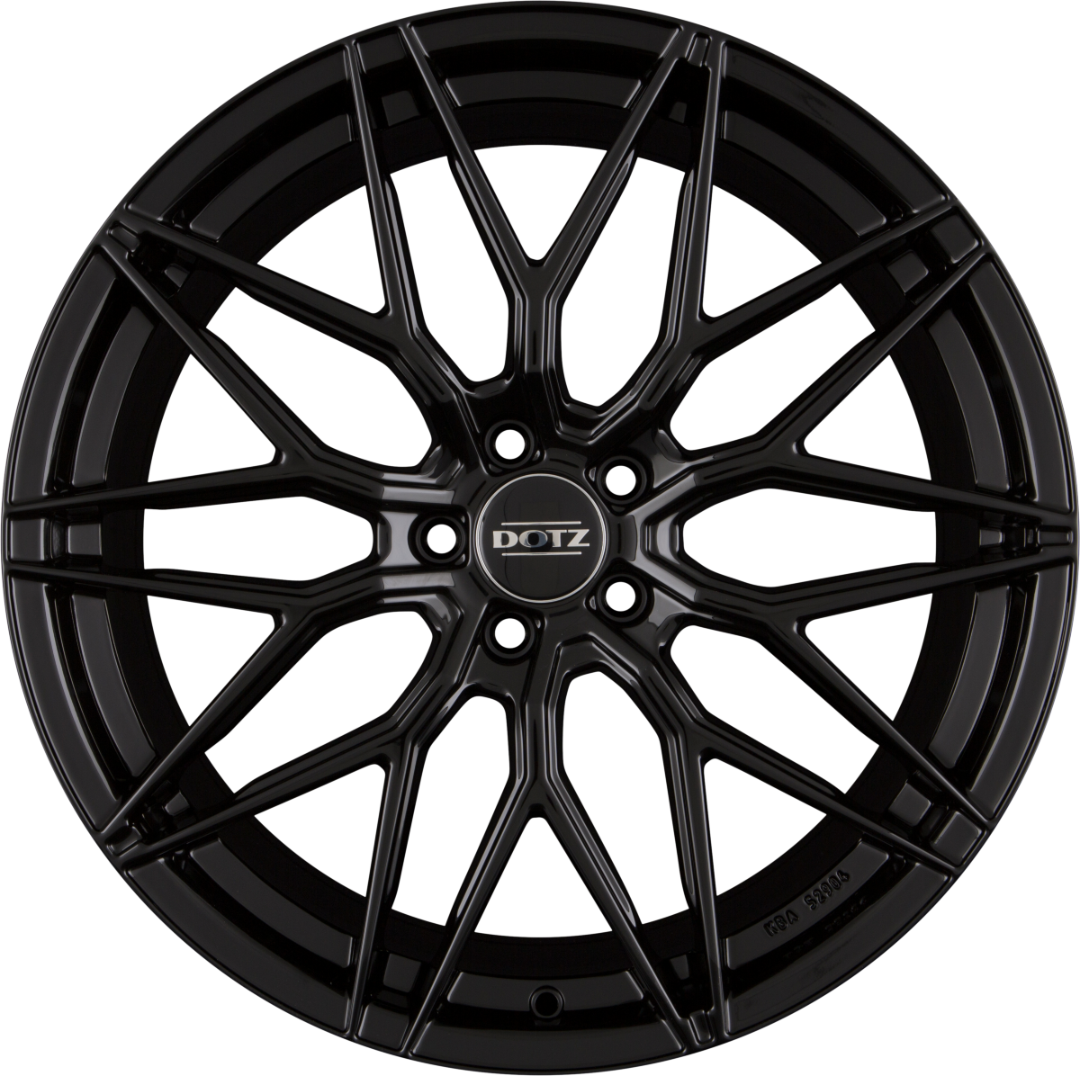 Dotz Suzuka BLACK - Schwarz Glänzend Alufelge 9.5x19 Zoll ET35 LK 5x112 ML70.1