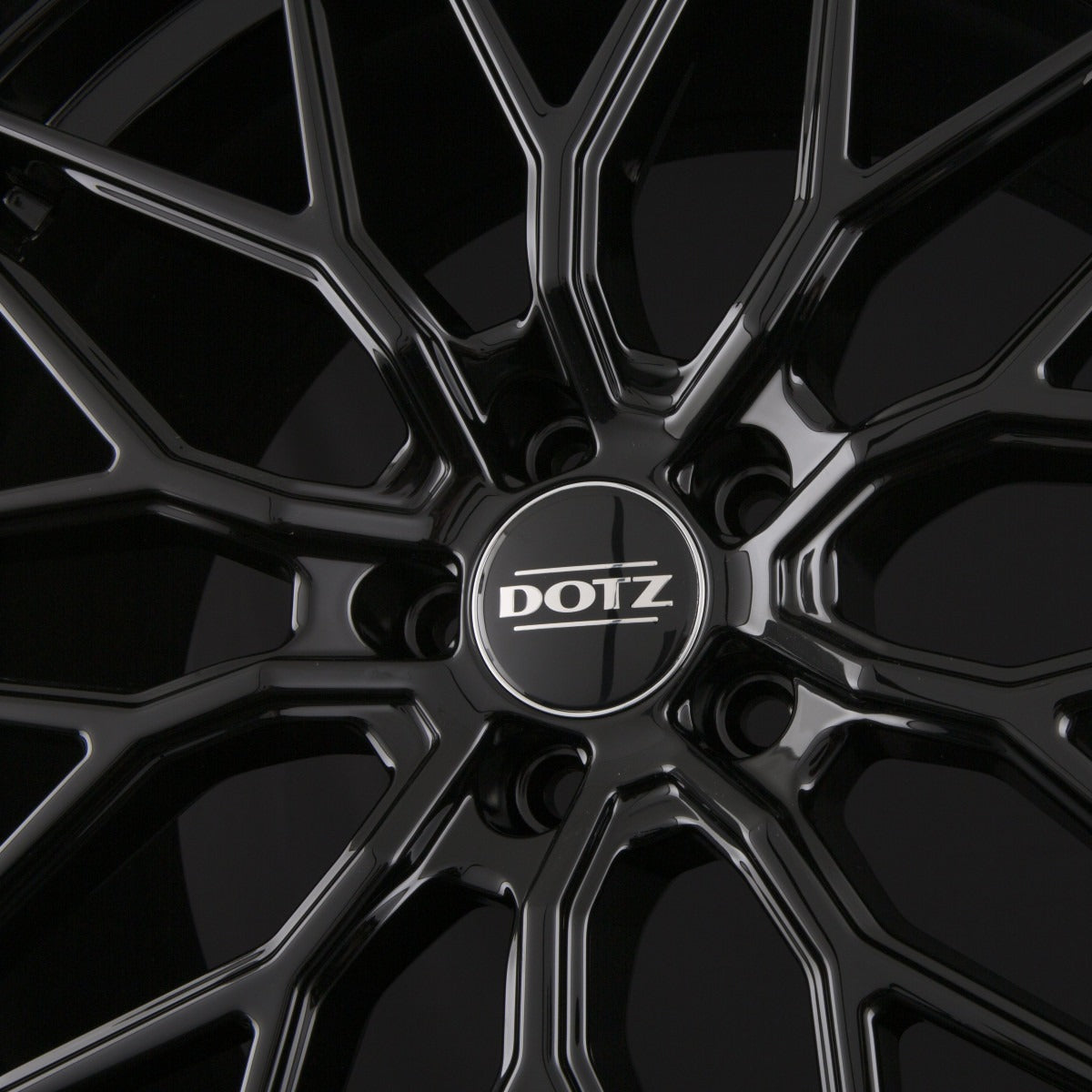 Dotz Suzuka BLACK - Schwarz Glänzend Alufelge 9.5x19 Zoll ET35 LK 5x112 ML70.1 – Bild 5