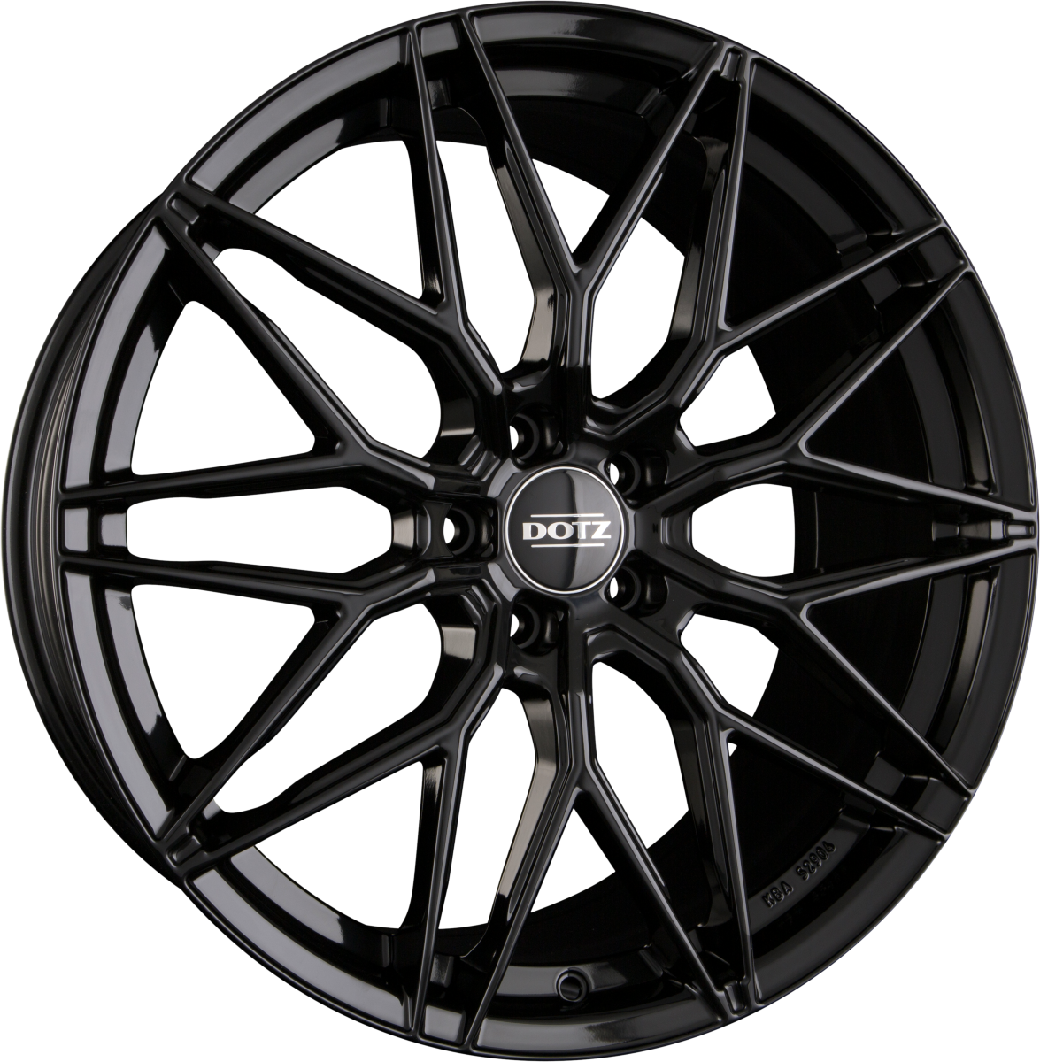 Dotz Suzuka BLACK - Schwarz Glänzend Alufelge 9x20 Zoll ET35 LK 5x112 ML70.1 – Bild 2