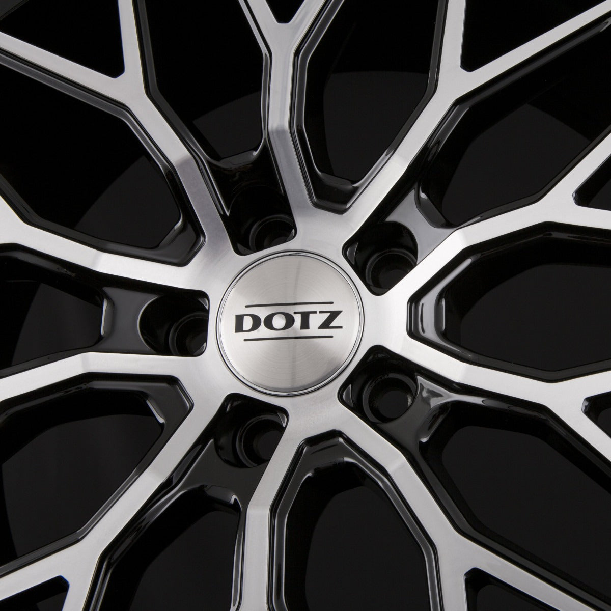 Dotz Suzuka DARK - Schwarz Frontpoliert Alufelge 9x20 Zoll ET40 LK 5x108 ML70.1 – Bild 4