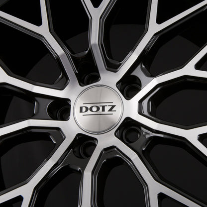 Dotz Suzuka DARK - Schwarz Frontpoliert Alufelge 9x20 Zoll ET40 LK 5x108 ML70.1 – Bild 4