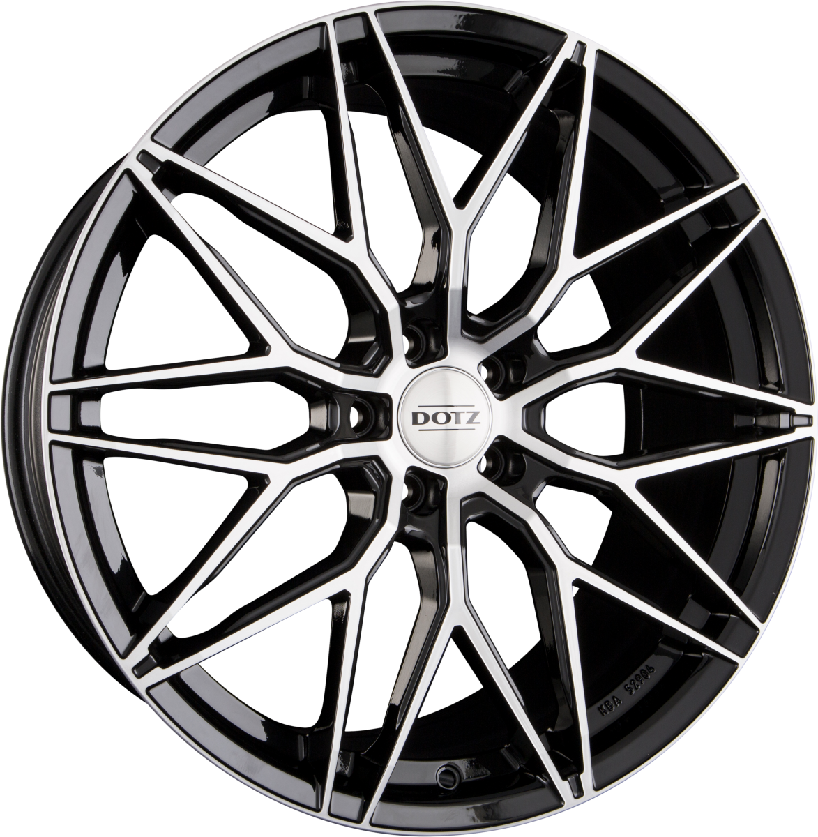 Dotz Suzuka DARK - Schwarz Frontpoliert Alufelge 9x20 Zoll ET28 LK 5x112 ML70.1 – Bild 2