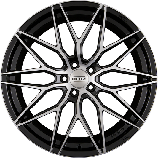 Dotz Suzuka DARK - Schwarz Frontpoliert Alufelge 9x20 Zoll ET35 LK 5x112 ML70.1