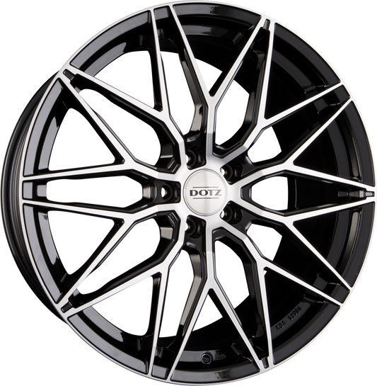 Dotz Suzuka DARK - Schwarz Frontpoliert Alufelge 9x20 Zoll ET35 LK 5x112 ML70.1 – Bild 2