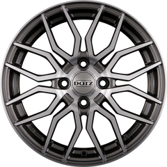 Dotz Limerock DARK - Gunmetal Frontpoliert Alufelge 7x17 Zoll ET37 LK 4x100 ML60.1