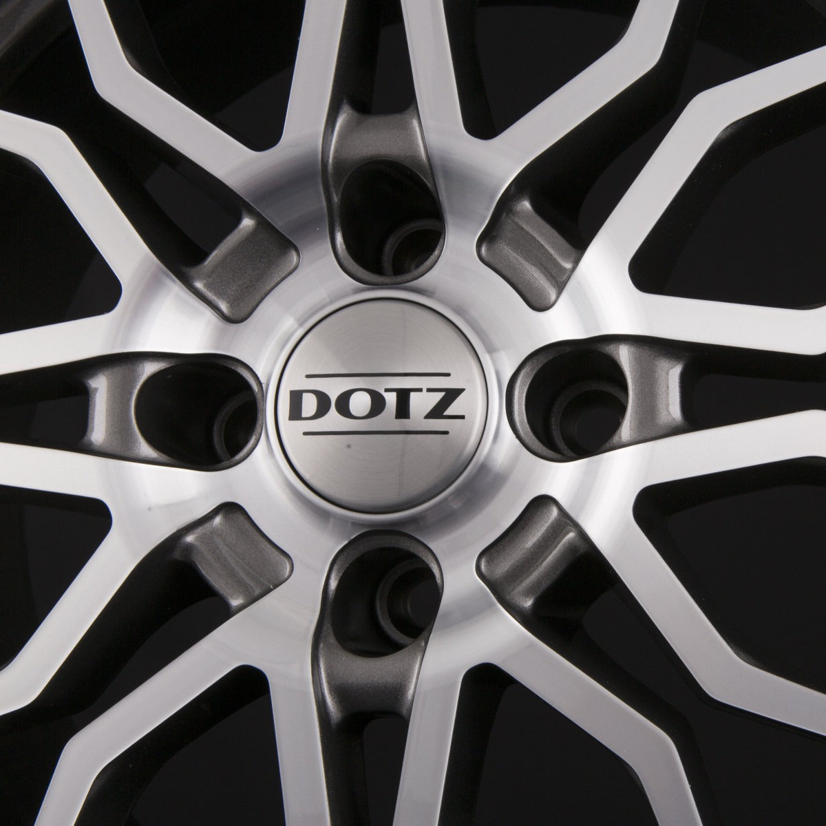 Dotz Limerock DARK - Gunmetal Frontpoliert Alufelge 7x17 Zoll ET37 LK 4x100 ML60.1 – Bild 5