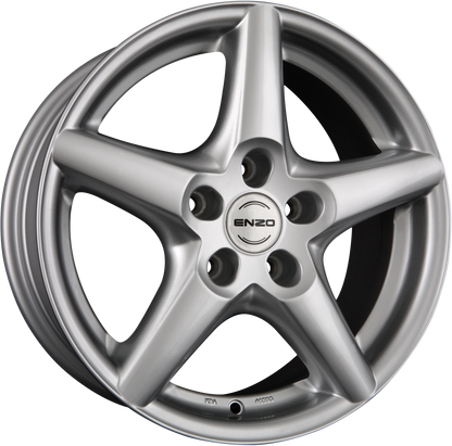 Enzo R Silver Alufelge 7x16 Zoll ET40 LK 5x112 ML70.1 – Bild 2