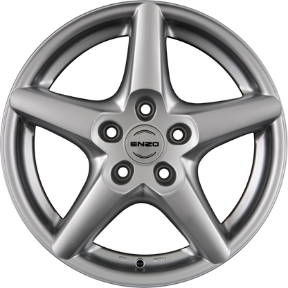 Enzo R Silver Alufelge 7.5x17 Zoll ET38 LK 5x114.3 ML71.6