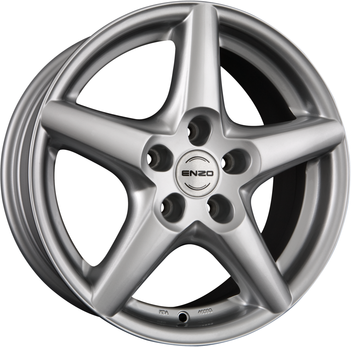 Enzo R Silver Alufelge 7.5x17 Zoll ET38 LK 5x114.3 ML71.6 – Bild 2