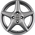 Enzo R Silver Alufelge 6.5x15 Zoll ET25 LK 4x108 ML65.1