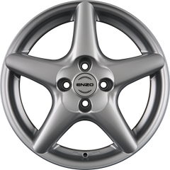 Enzo R Silver Alufelge 6.5x15 Zoll ET25 LK 4x108 ML65.1