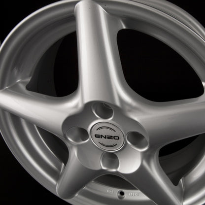 Enzo R Silver Alufelge 6.5x15 Zoll ET25 LK 4x108 ML65.1 – Bild 5