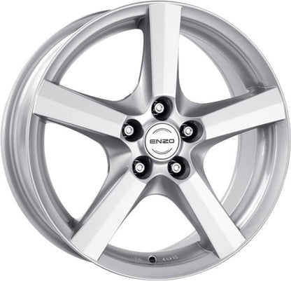Enzo H silver Alufelge 6.5x15 Zoll ET40 LK 5x100 ML60.1