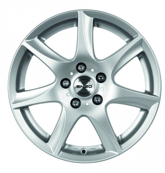 Enzo W silver Alufelge 7x17 Zoll ET40 LK 4x108 ML70.1 – Bild 2