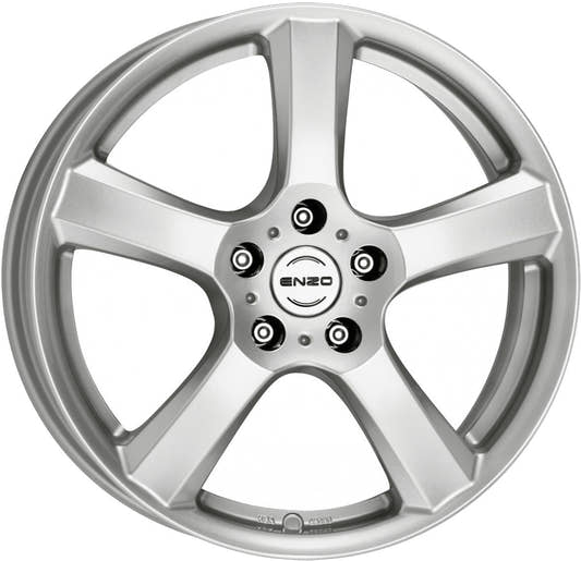 Enzo B silver Alufelge 7x17 Zoll ET39 LK 5x112 ML57.1