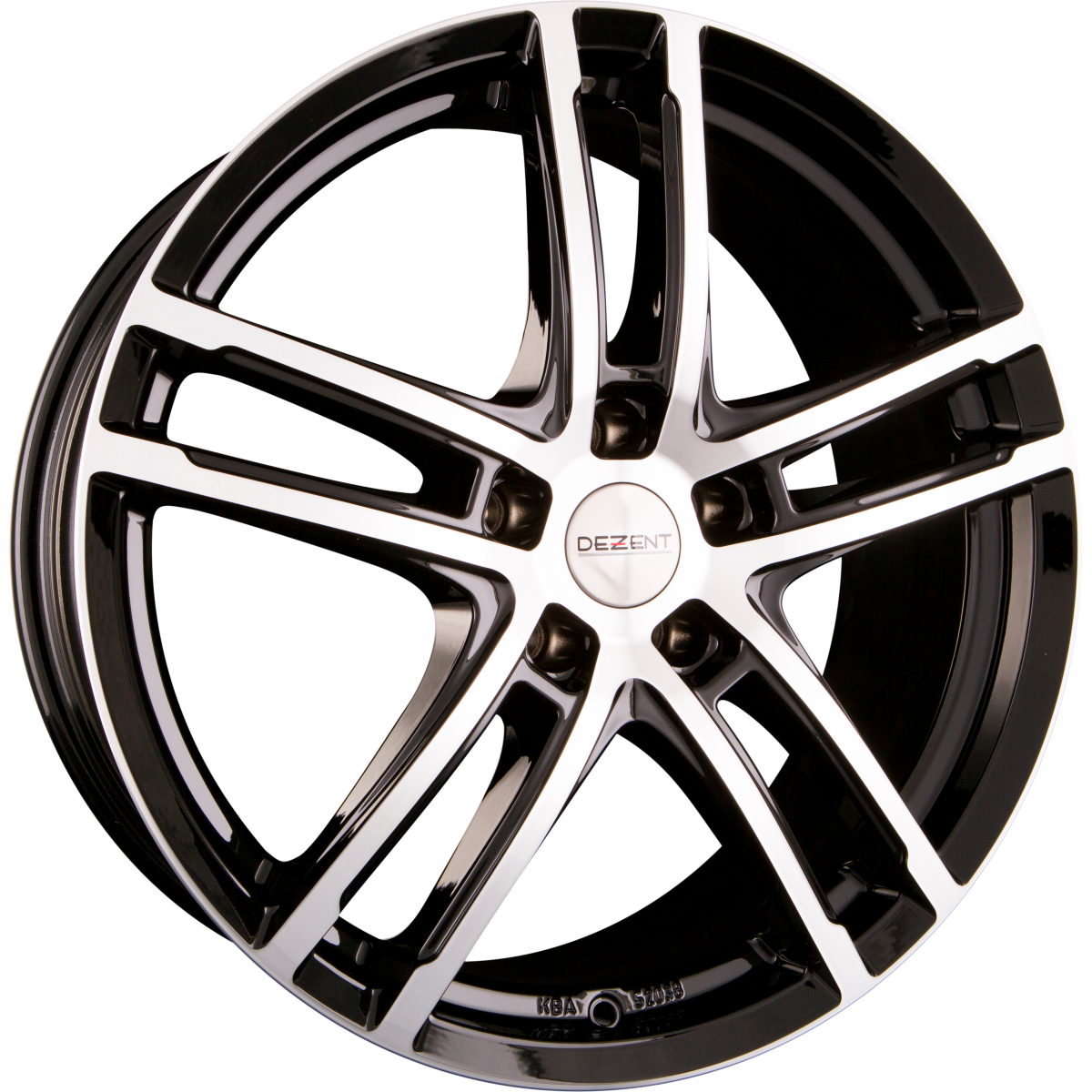Dezent TZ DARK - Black Polished Alufelge 8x18 Zoll ET55 LK 5x108 ML63.4 – Bild 2