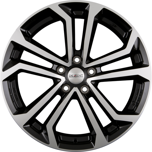 Dezent TA DARK - Schwarz Frontpoliert Alufelge 8x19 Zoll ET48 LK 5x114.3 ML71.6
