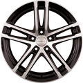 Dezent TZ-C DARK - Black Polished Alufelge 6.5x16 Zoll ET22 LK 5x112 ML66.6