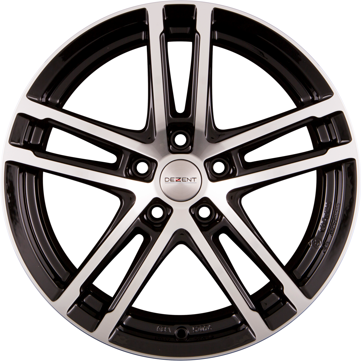Dezent TZ-C DARK - Black Polished Alufelge 6.5x16 Zoll ET22 LK 5x112 ML66.6
