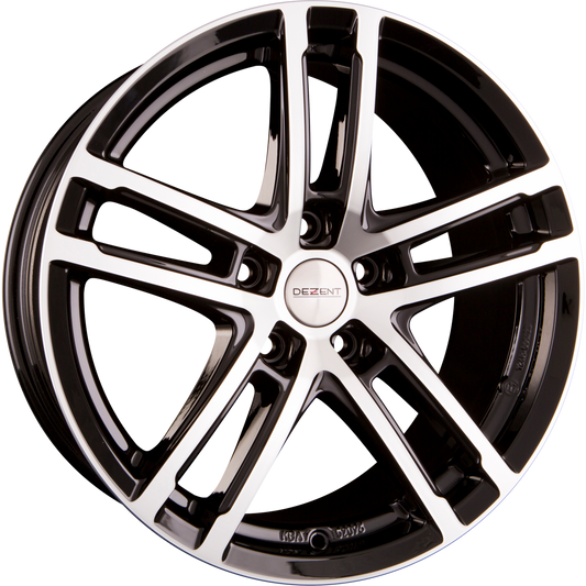 Dezent TZ-C DARK - Black Polished Alufelge 6.5x16 Zoll ET22 LK 5x112 ML66.6 – Bild 2