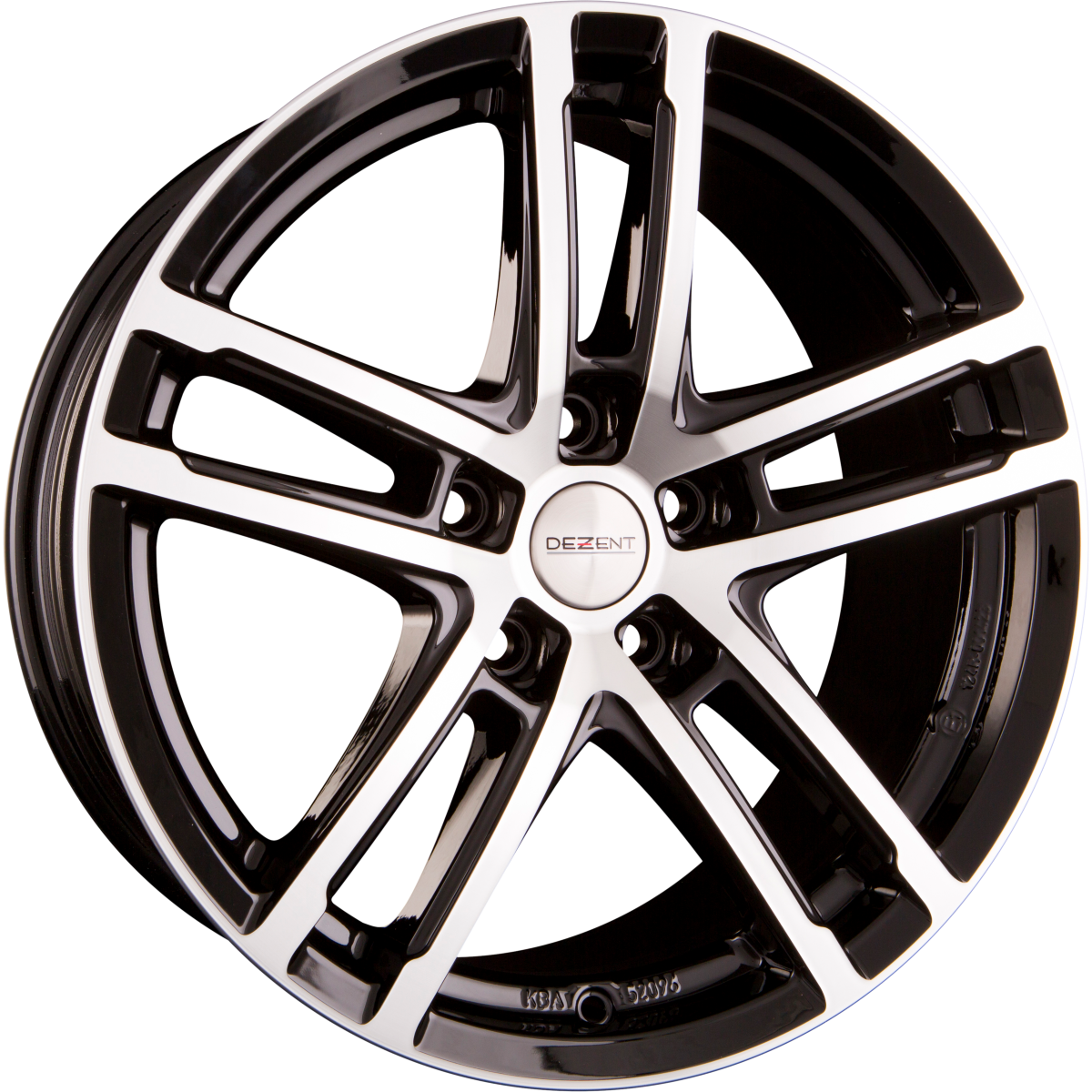 Dezent TZ-C DARK - Black Polished Alufelge 6.5x16 Zoll ET22 LK 5x112 ML66.6 – Bild 2