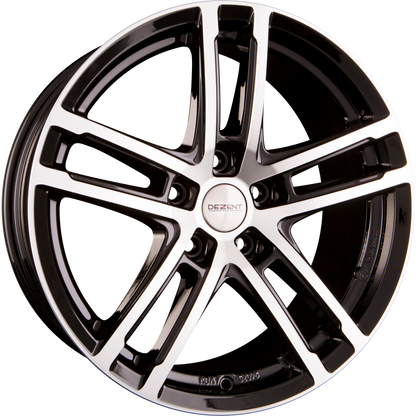 Dezent TZ-C DARK - Black Polished Alufelge 6.5x16 Zoll ET22 LK 5x112 ML66.6 – Bild 2