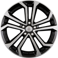 Dezent TA DARK - Schwarz Frontpoliert Alufelge 7x17 Zoll ET35 LK 5x114.3 ML60.1