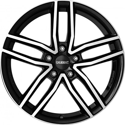 Dezent TR black polished Alufelge 7x17 Zoll ET48 LK 5x112 ML70.1 – Bild 2
