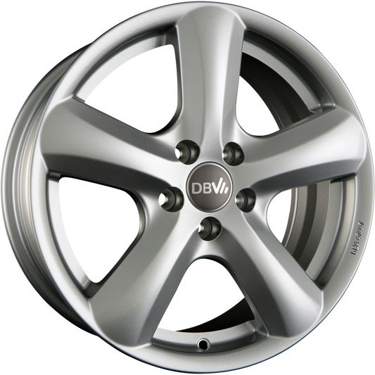 DBV Samoa Metallic Silber Alufelge 6x15 Zoll ET45 LK 5x112 ML57.1 – Bild 2