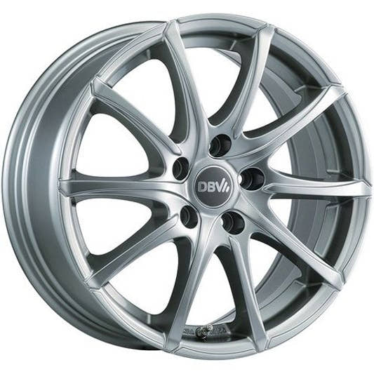 DBV Tropez shadow silber glänzend lackiert Alufelge 6.5x16 Zoll ET44 LK 5x108 ML74.1