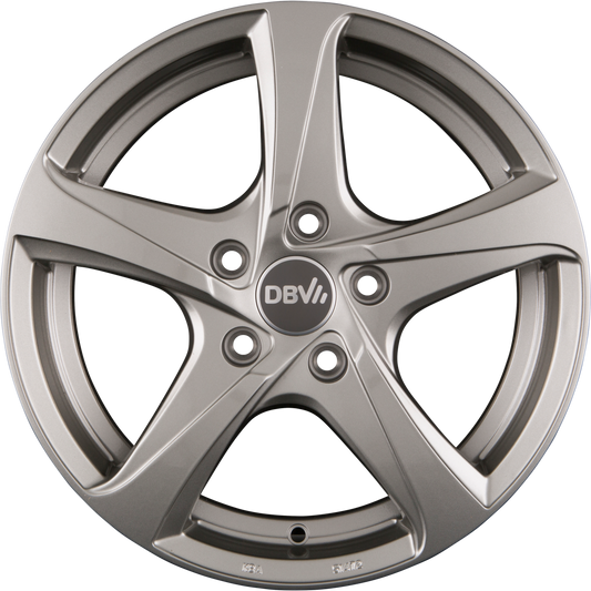 DBV 5SP 001 Shadow Silber Alufelge 6x15 Zoll ET43 LK 5x114.3 ML74.1