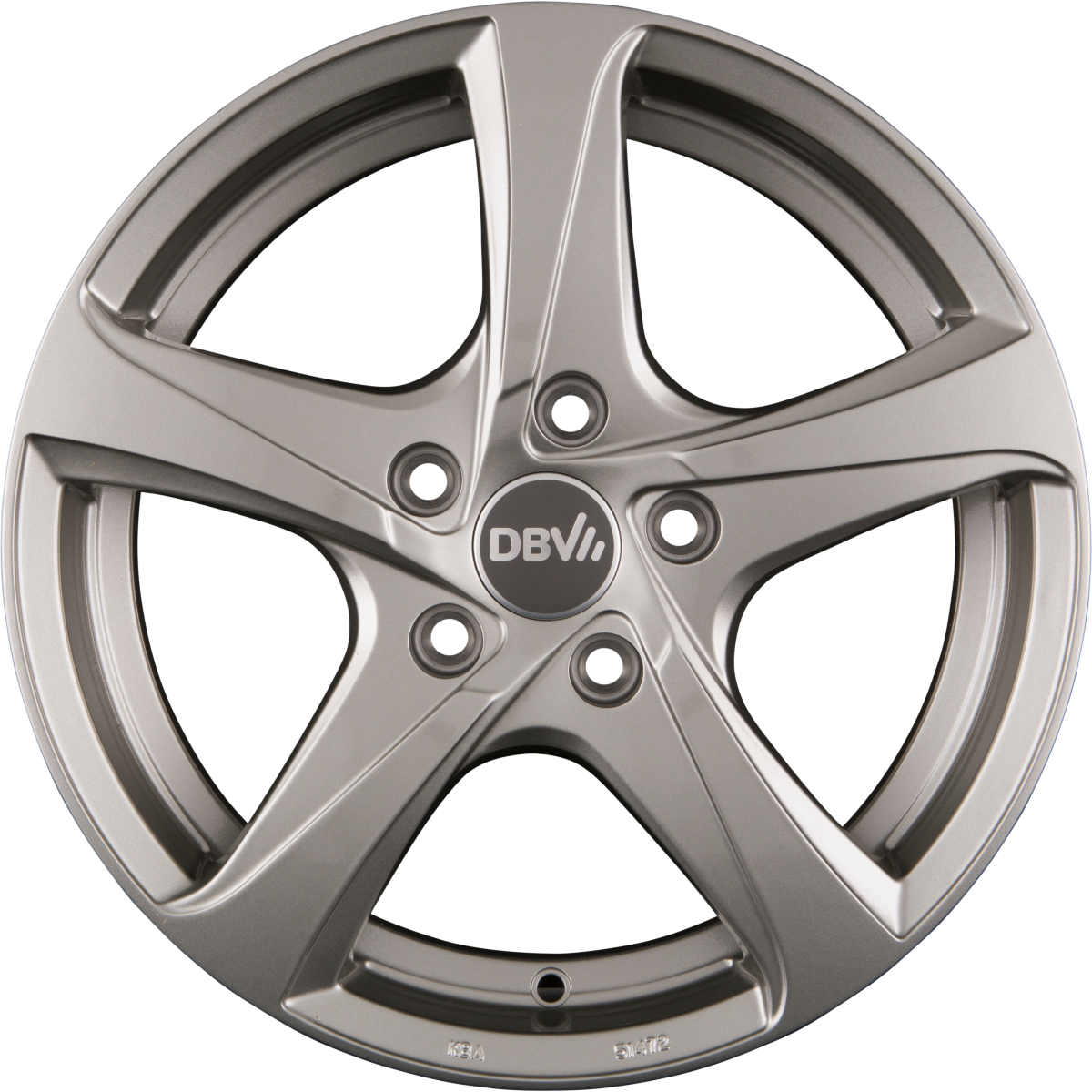 DBV 5SP 001 Shadow Silber Alufelge 6x15 Zoll ET43 LK 5x114.3 ML74.1