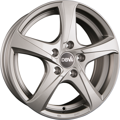 DBV 5SP 001 Shadow Silber Alufelge 6x15 Zoll ET43 LK 5x114.3 ML74.1 – Bild 2