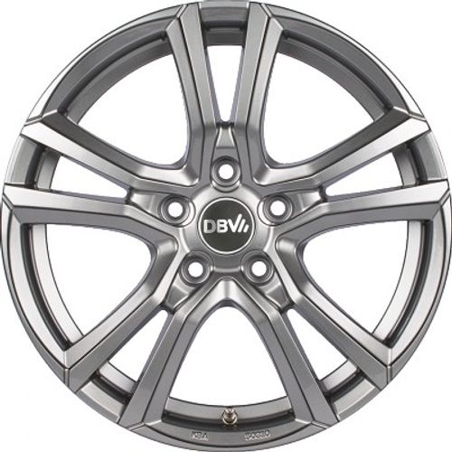 DBV Andorra shadow silber glänzend lackiert Alufelge 8x19 Zoll ET35 LK 5x112 ML74.1 – Bild 2