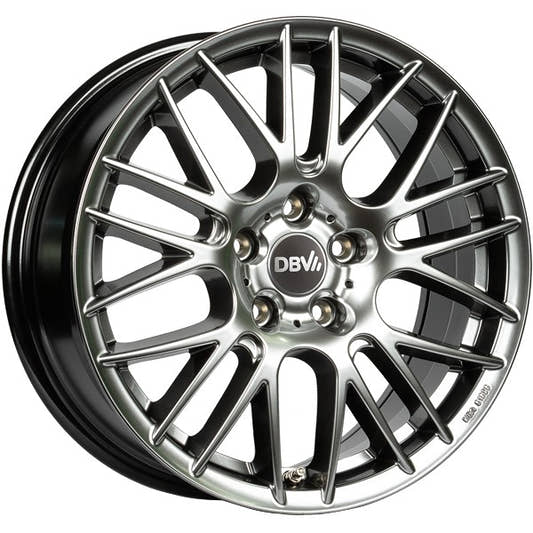 DBV 5KS 003 hyper silber 7.5x17 ET38 - LK5/114.3 ML74.1