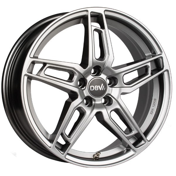 DBV 5DS 005 shadow silber 7x17 ET48 - LK5/108 ML70.1