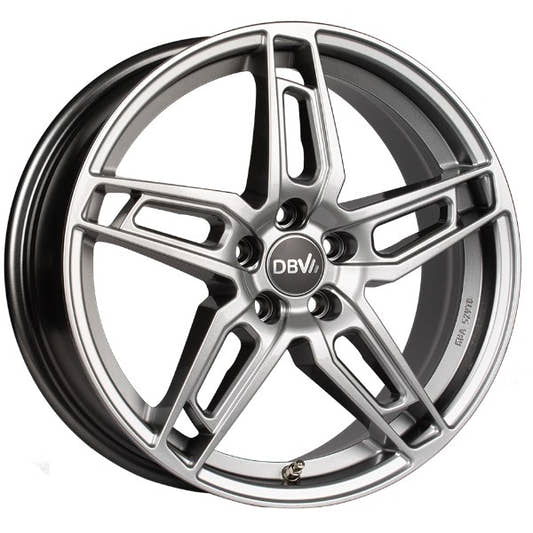 DBV 5DS 005 shadow silber 7x17 ET38 - LK5/112 ML70.1
