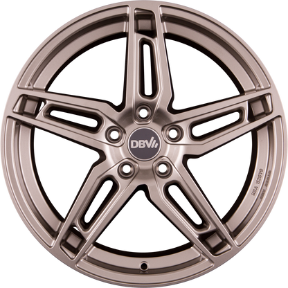 DBV 5DS 005 Shadow Silber Alufelge 8x18 Zoll ET48 LK 5x112 ML70.1