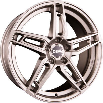 DBV 5DS 005 Shadow Silber Alufelge 8x18 Zoll ET48 LK 5x112 ML70.1 – Bild 2